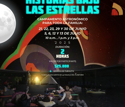 Proyección en el domo del Planetario 