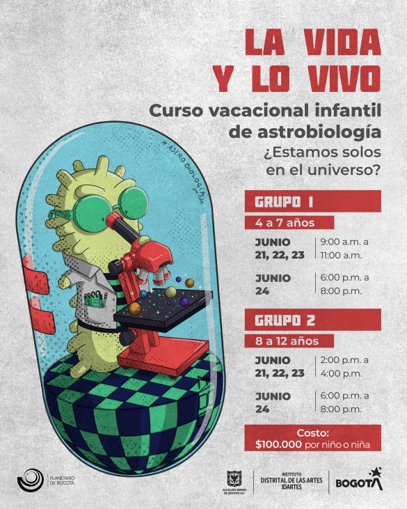 Pieza del curso astrobiologia infantil