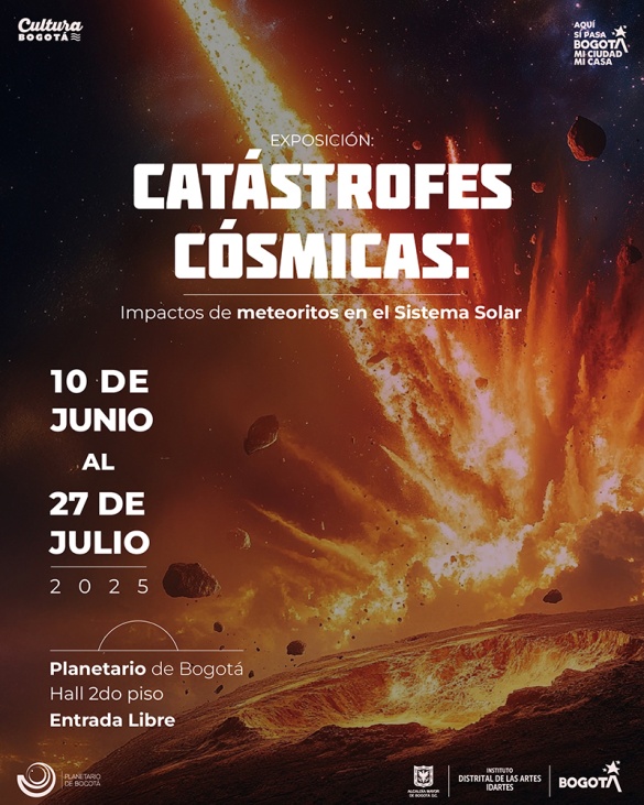 Exposición Catástrofes Cósmicas Expplosión en el espacio
