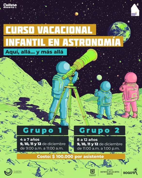 Curso Vacacional Infantil: Astronomía para niños y niñas Curso Vacacional Infantil: Astronomía para niños y niñas