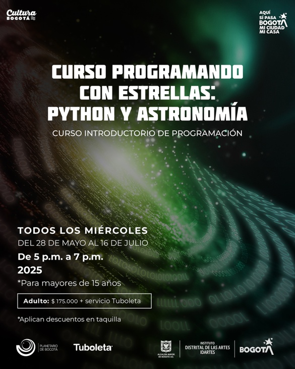 PYTHON Y ASTRONOMÍA CODIGOS BINARIOS
