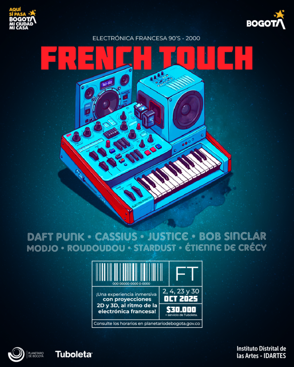 French Touch ilustración Planetario