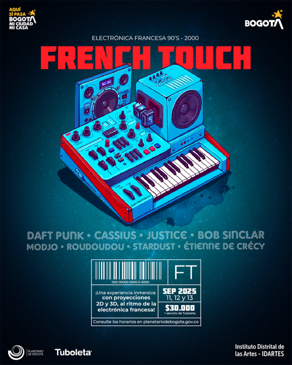 French Touch Ilustración robot musical