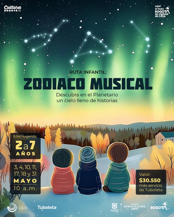 ilustración niños mirando el cielo