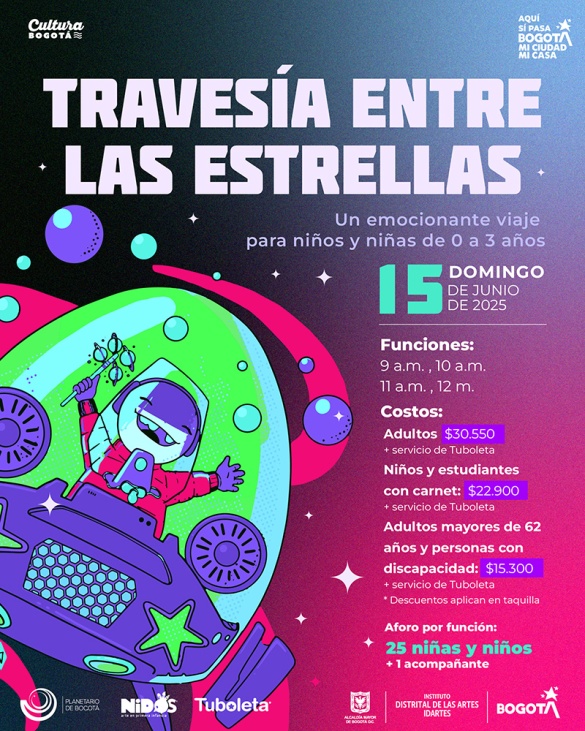 Travesía entre las estrellas junio Ilustración infantil
