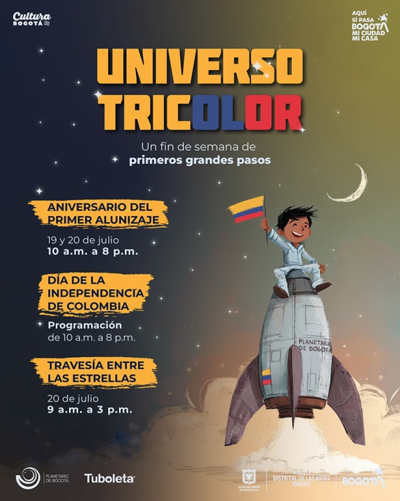 Universo Tricolor ilustración infantil