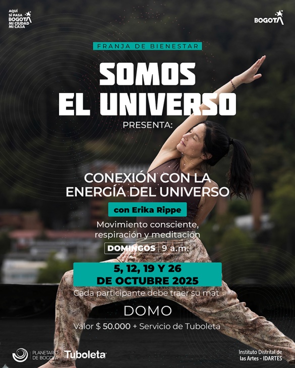 Yoga en el Planetario Postura de yoga Erika Rippe