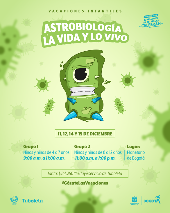 Curso vacacional infantil Astrobiología: La vida y lo vivo Curso vacacional infantil Astrobiología: La vida y lo vivo